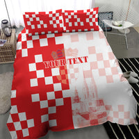 Personalized Croatia Hrvatska Bedding Set National Day 2026 Red Version