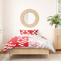 Personalized Croatia Hrvatska Bedding Set National Day 2026 Red Version