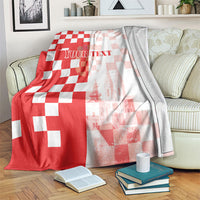 Personalized Croatia Hrvatska Blanket National Day 2026 Red Version