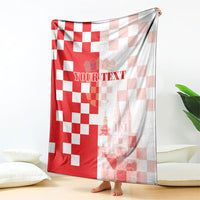 Personalized Croatia Hrvatska Blanket National Day 2026 Red Version