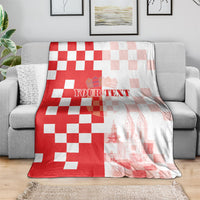 Personalized Croatia Hrvatska Blanket National Day 2026 Red Version