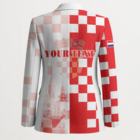 Personalized Croatia Hrvatska Blazer National Day 2026 Red Version