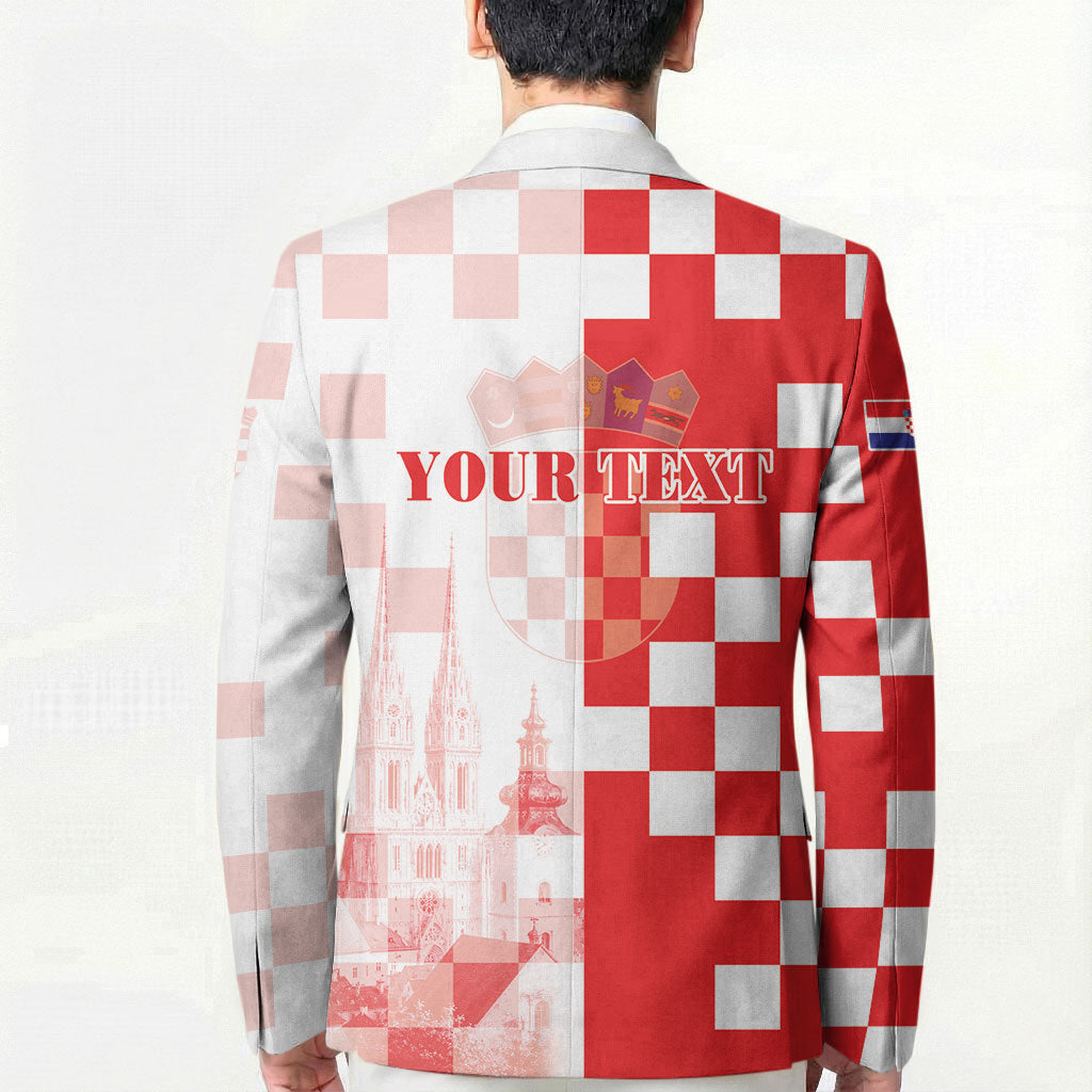 Personalized Croatia Hrvatska Blazer National Day 2026 Red Version