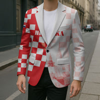 Personalized Croatia Hrvatska Blazer National Day 2026 Red Version