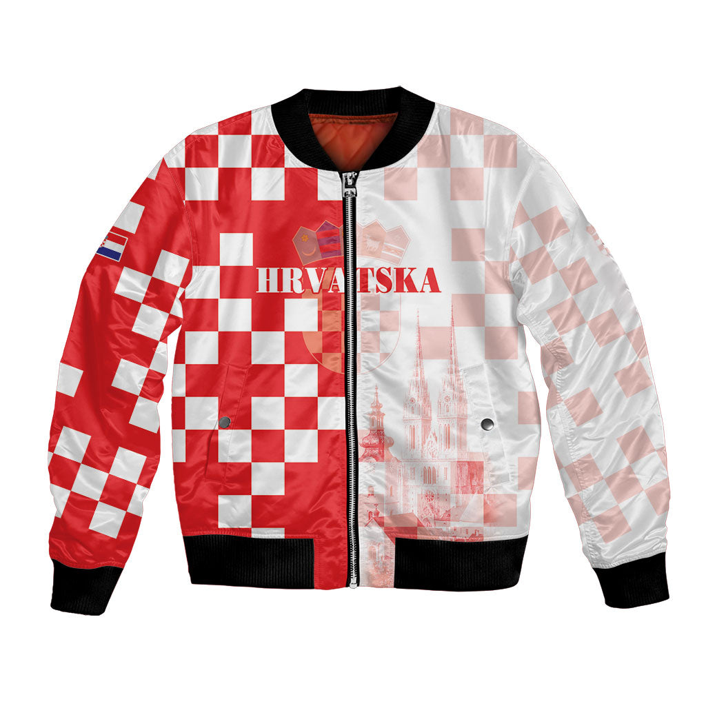 Personalized Croatia Hrvatska Bomber Jacket National Day 2026 Red Version