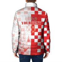 Personalized Croatia Hrvatska Padded Jacket National Day 2026 Red Version