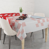 Personalized Croatia Hrvatska Tablecloth National Day 2026 Red Version
