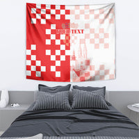 Personalized Croatia Hrvatska Tapestry National Day 2026 Red Version