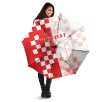Personalized Croatia Hrvatska Umbrella National Day 2026 Red Version