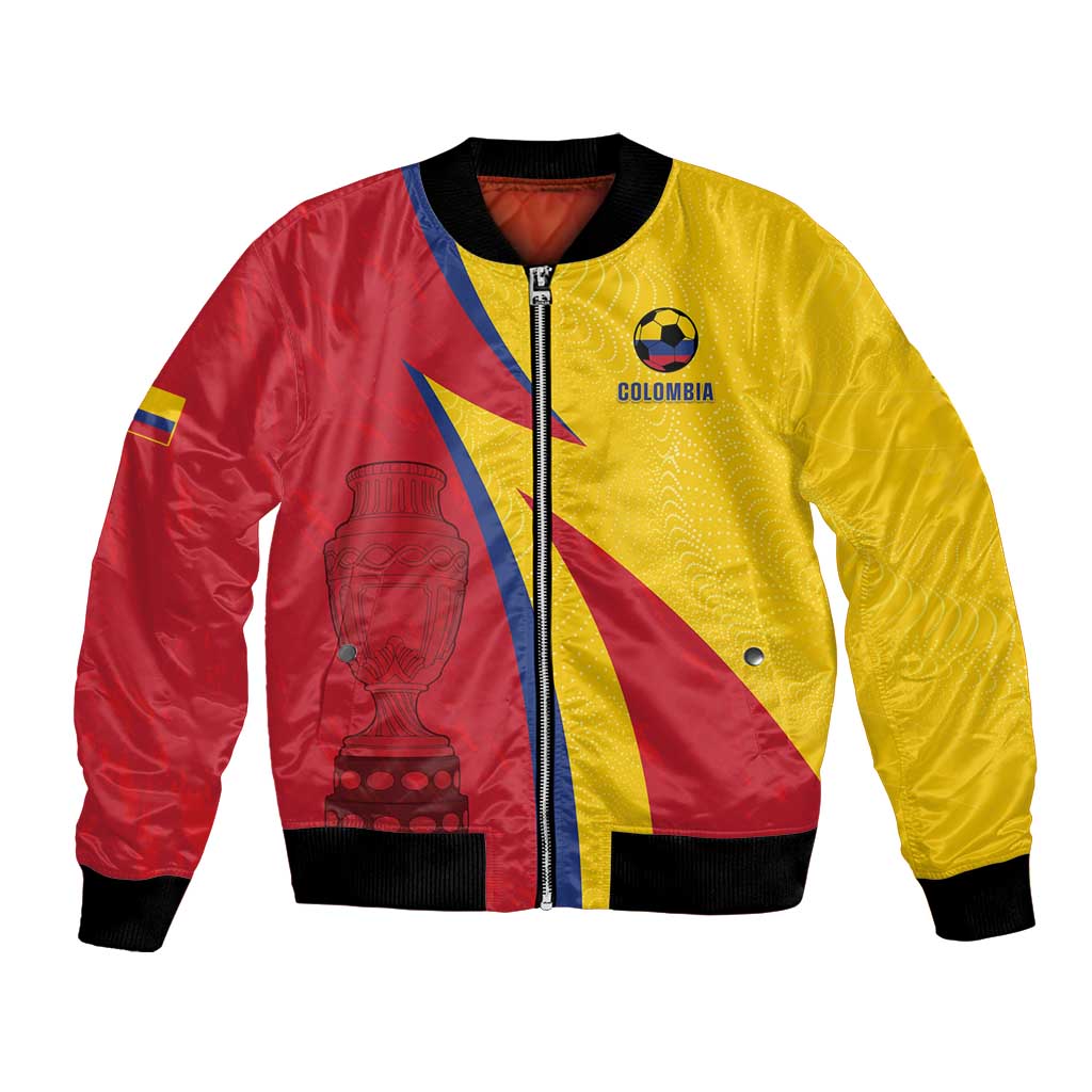 Custom Colombia 2024 Football Bomber Jacket Go Champions Los Cafeteros LT05 - Wonder Print Shop