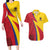 Custom Colombia 2024 Football Couples Matching Long Sleeve Bodycon Dress and Hawaiian Shirt Go Champions Los Cafeteros LT05 - Wonder Print Shop