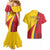 Custom Colombia 2024 Football Couples Matching Mermaid Dress and Hawaiian Shirt Go Champions Los Cafeteros LT05 - Wonder Print Shop