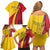 Custom Colombia 2024 Football Family Matching Off Shoulder Short Dress and Hawaiian Shirt Go Champions Los Cafeteros LT05 - Wonder Print Shop