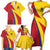 Custom Colombia 2024 Football Family Matching Short Sleeve Bodycon Dress and Hawaiian Shirt Go Champions Los Cafeteros LT05 - Wonder Print Shop