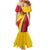 Custom Colombia 2024 Football Mermaid Dress Go Champions Los Cafeteros LT05 - Wonder Print Shop