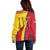 Custom Colombia 2024 Football Off Shoulder Sweater Go Champions Los Cafeteros LT05 - Wonder Print Shop