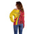 Custom Colombia 2024 Football Off Shoulder Sweater Go Champions Los Cafeteros LT05 - Wonder Print Shop