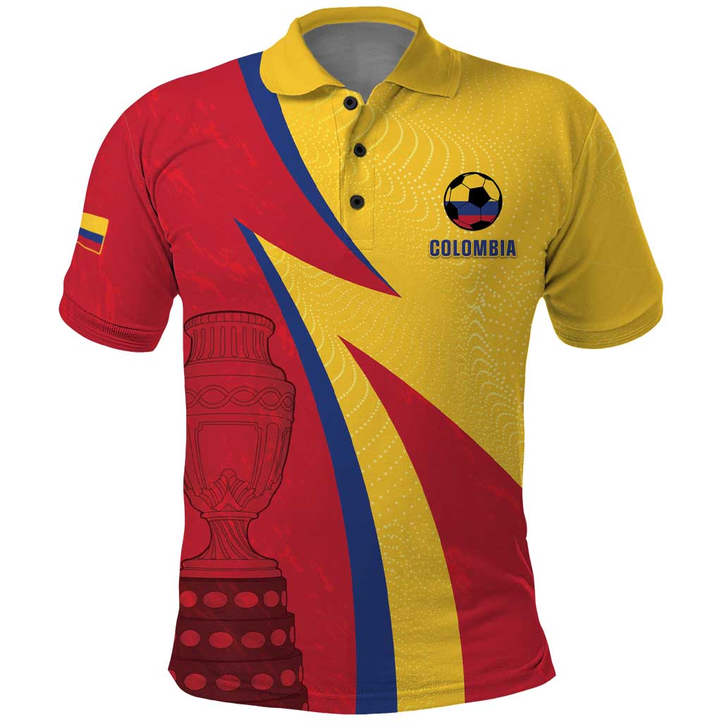 Custom Colombia 2024 Football Polo Shirt Go Champions Los Cafeteros LT05 - Wonder Print Shop