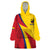 Custom Colombia 2024 Football Wearable Blanket Hoodie Go Champions Los Cafeteros LT05 - Wonder Print Shop