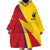 Custom Colombia 2024 Football Wearable Blanket Hoodie Go Champions Los Cafeteros LT05 - Wonder Print Shop