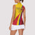 Custom Colombia 2024 Football Women Sleeveless Polo Shirt Go Champions Los Cafeteros LT05 - Wonder Print Shop