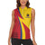 Custom Colombia 2024 Football Women Sleeveless Polo Shirt Go Champions Los Cafeteros LT05 - Wonder Print Shop