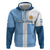 Custom Argentina 2024 Football Zip Hoodie Sport Style LT05 - Wonder Print Shop