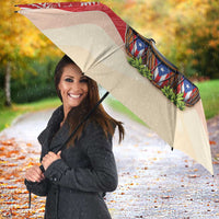 Puerto Rico Umbrella Coqui Frog With Polynesian Pattern - Wonder Print Shop