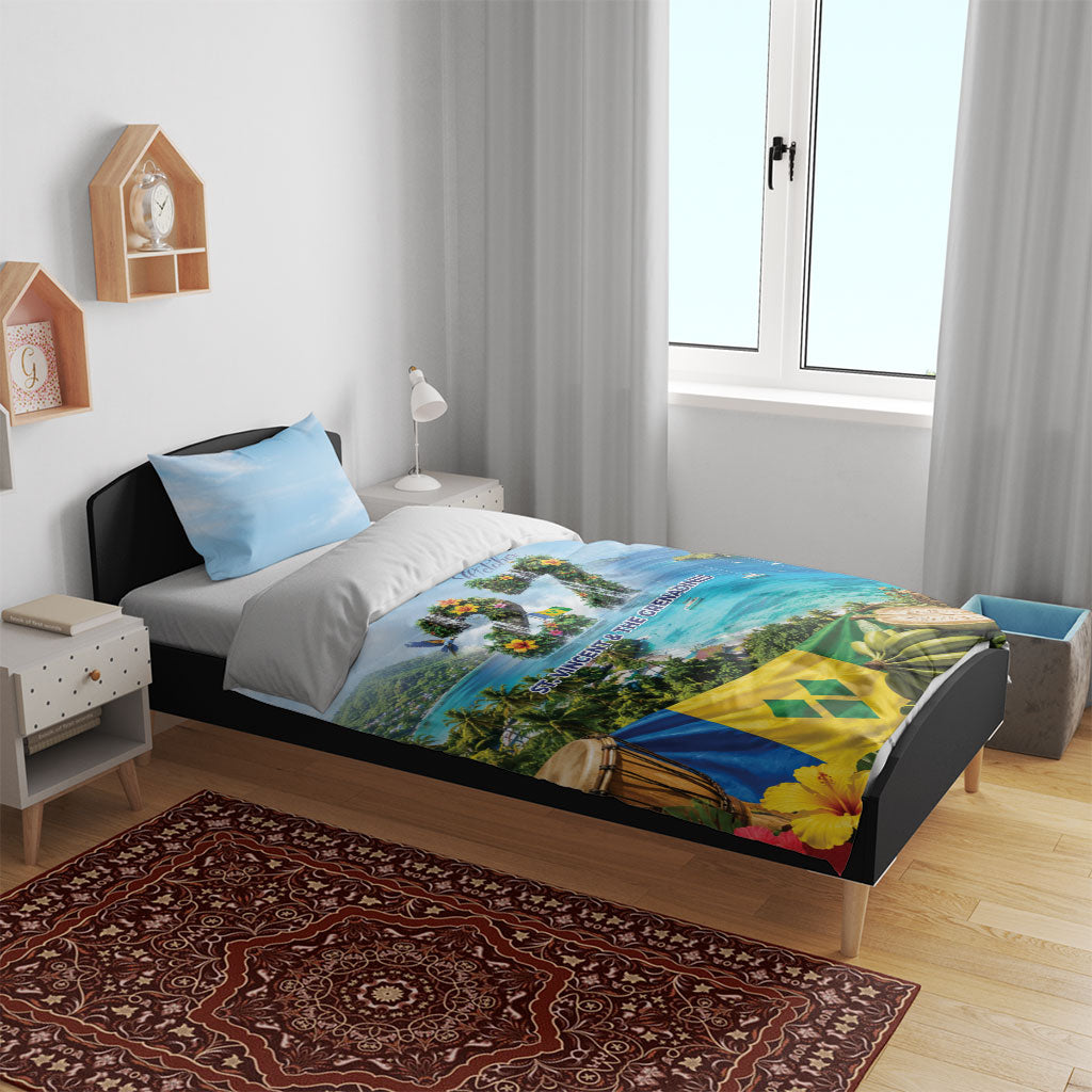 Saint Vincent And The Grenadines Bedding Set October 27 Independence Day