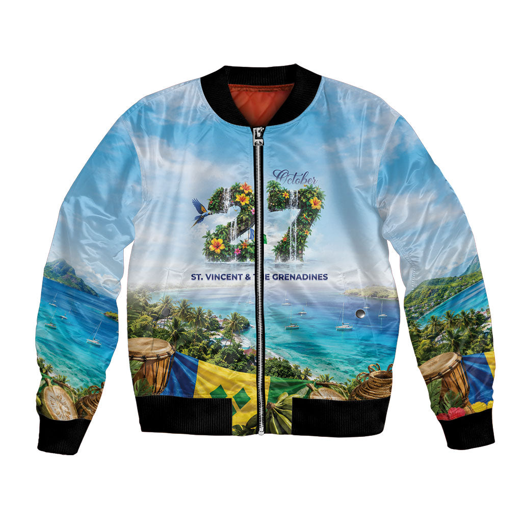 Saint Vincent And The Grenadines Bomber Jacket October 27 Independence Day