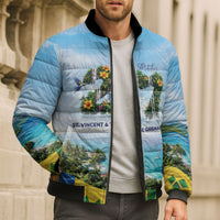 Saint Vincent And The Grenadines Bomber Puffer Jacket October 27 Independence Day