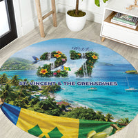 Saint Vincent And The Grenadines Round Carpet October 27 Independence Day