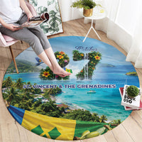 Saint Vincent And The Grenadines Round Carpet October 27 Independence Day