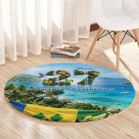 Saint Vincent And The Grenadines Round Carpet October 27 Independence Day