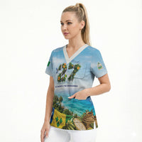 Saint Vincent And The Grenadines Scrub Top October 27 Independence Day