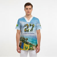 Saint Vincent And The Grenadines Scrub Top October 27 Independence Day