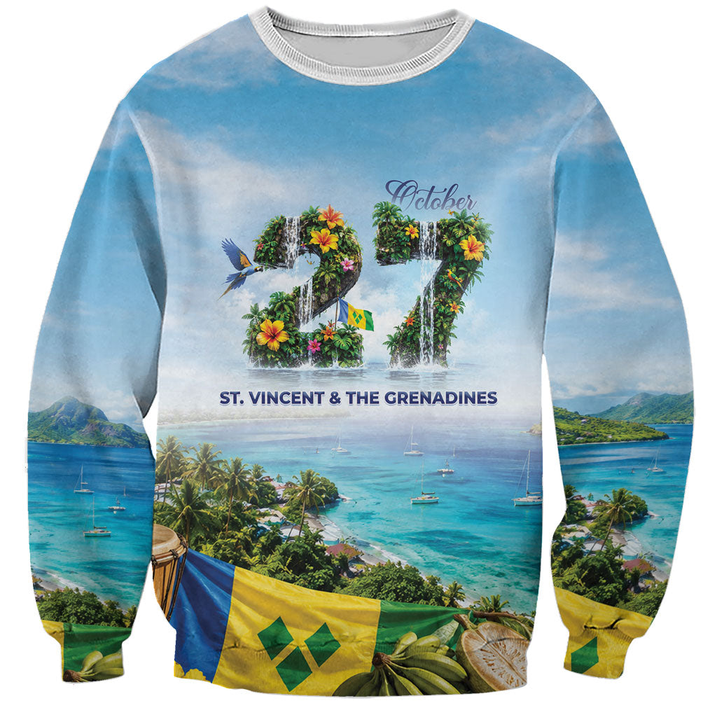 Saint Vincent And The Grenadines Sweatshirt October 27 Independence Day