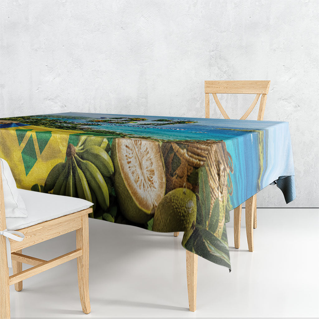 Saint Vincent And The Grenadines Tablecloth October 27 Independence Day