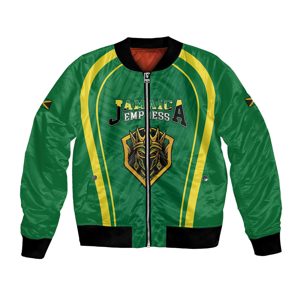 Custom 2026 Jamaica Cricket Queens Bomber Jacket Sporty Style