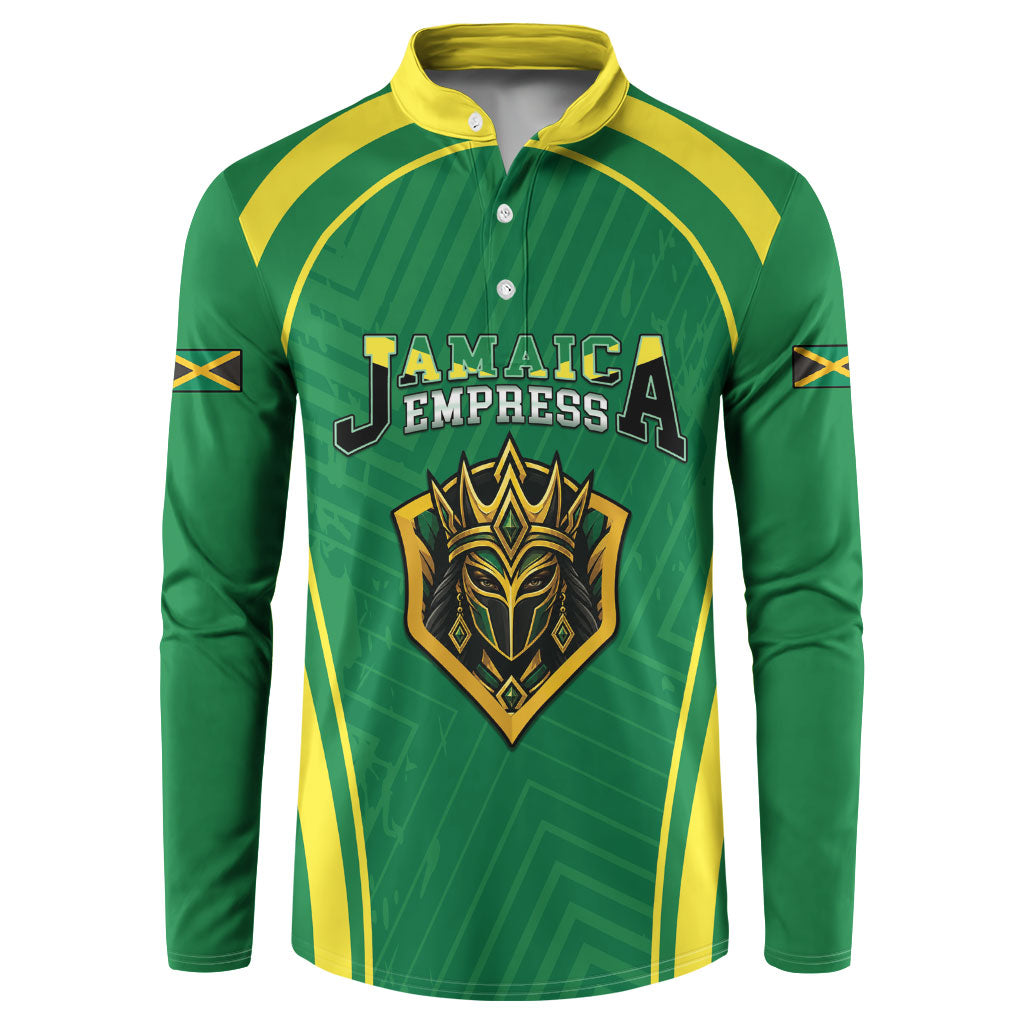 Custom 2026 Jamaica Cricket Queens Button Sweatshirt Sporty Style