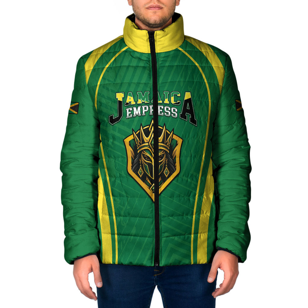 Custom 2026 Jamaica Cricket Queens Padded Jacket Sporty Style