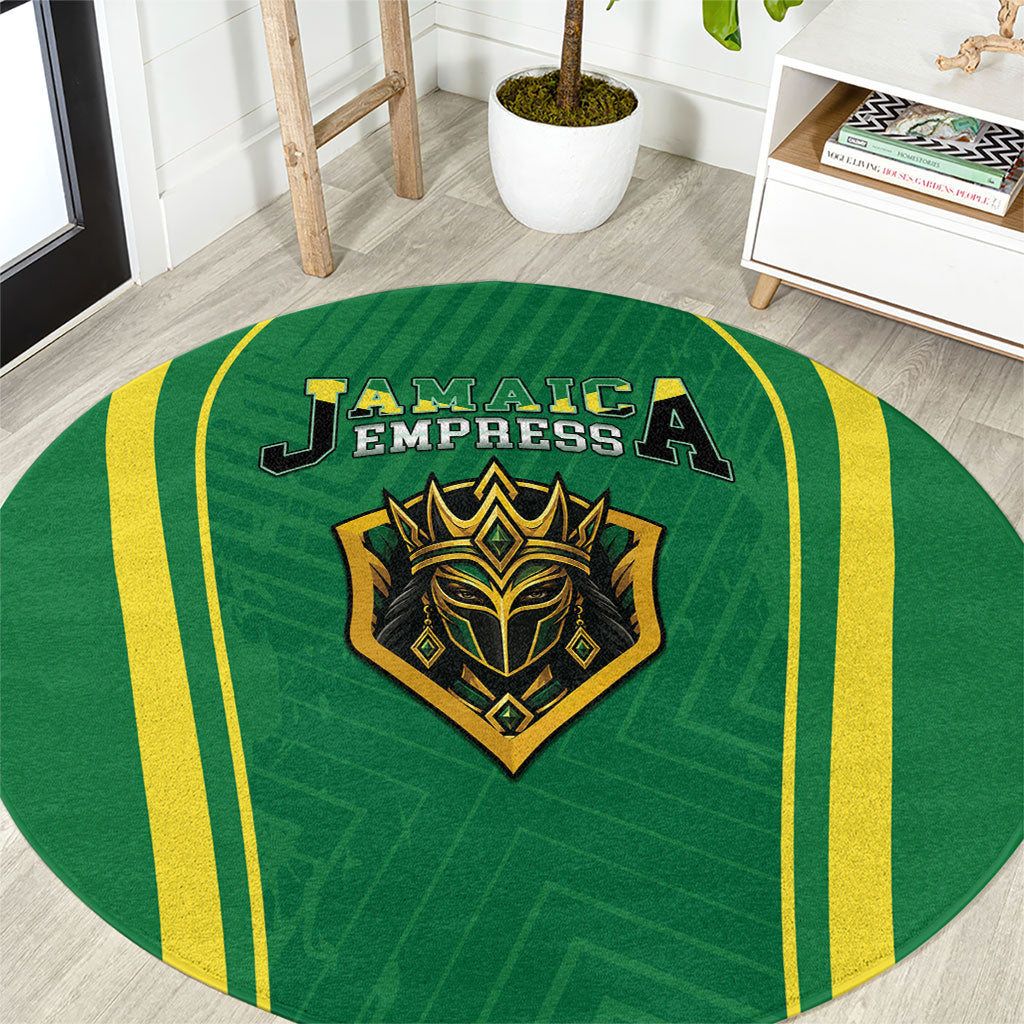 2026 Jamaica Cricket Queens Round Carpet Sporty Style