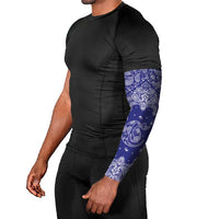 Blue Paisley Arm Sleeves Skull Gangster - Wonder Print Shop