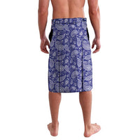 Blue Paisley Lavalava Skull Gangster - Wonder Print Shop