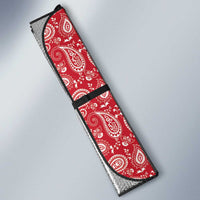 Red Paisley Auto Sun Shade Skull Gangster - Wonder Print Shop