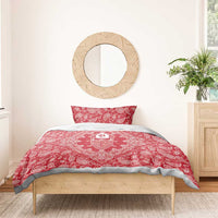 Red Paisley Bedding Set Skull Gangster - Wonder Print Shop