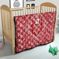 Red Paisley Quilt Skull Gangster - Wonder Print Shop