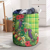 Dominica Independence Day Laundry Basket Sisserou Parrot Madras Pattern