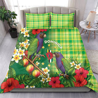 Dominica Independence Day Bedding Set Sisserou Parrot Madras Pattern