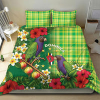 Dominica Independence Day Bedding Set Sisserou Parrot Madras Pattern